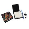 Tiger Christmas PU Leather Note Paper Holder with Artist-Designed Cover, Desk Accessory, Office Gift