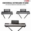 5 CORE Keyboard Stand Single X Style Adjustable Digital Electric Piano Riser Durable & Sturdy Music Synthesizer Holder Stands For 61 76 88 Keys - KS 1