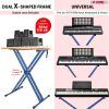 5 CORE Piano Keyboard Stand Double X Style Heavy Duty Adjustable Digital Electric Piano Riser Durable & Sturdy Music Synthesizer Holder Stands For 61