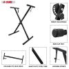 5 CORE Keyboard Stand Single X Style Adjustable Digital Electric Piano Riser Durable & Sturdy Music Synthesizer Holder Stands For 61 76 88 Keys - KS 1