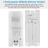 For Wii Remote Controller Charger Dual Charge Dock with Two 2800mAh Rechargeable Batteries