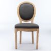 French Style Solid Wood Frame Dining Chair,Set of 2