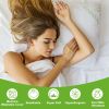 2Pcs Bamboo Memory Foam Pillow Hypoallergenic Bed Pillow For Head Neck Rest Sleeping Shredded Pillow Washable Cover Queen Size Pillow