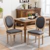 French Style Solid Wood Frame Dining Chair,Set of 2