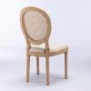 French Style Solid Wood Frame Dining Chair,Set of 2