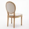 French Style Solid Wood Frame Dining Chair,Set of 2