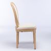 French Style Solid Wood Frame Dining Chair,Set of 2