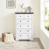 6 Drawer Dresser,6 Drawers cabinet Tall Chest of Drawers Closet Organizers Storage Clothes, cabinet of 6 drawers Living Room