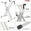 5 CORE Piano Keyboard Stand Double X Style Heavy Duty Adjustable Digital Electric Piano Riser Durable & Sturdy Music Synthesizer Holder Stands For 61