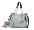 MKF Collection Lina Tote Handbag with Wristlet Wallet Vegan Leather Crossover Women's Purse by Mia K