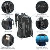 36L Travel Backpack Waterproof Hiking Daypack with Multiple Compartments and Pockets, Nylon Backpack for Camping